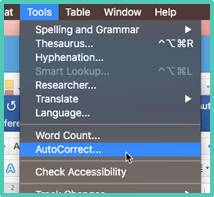 set up autohyphenate word for mac